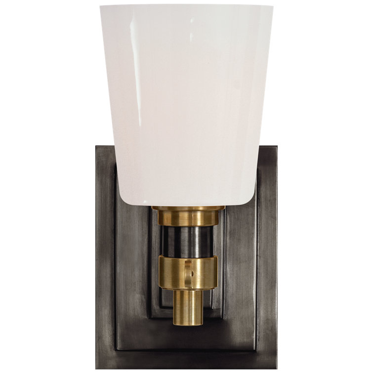 Bryant Outdoor 5.5" Dimmable Brass & Bronze Wall Sconce