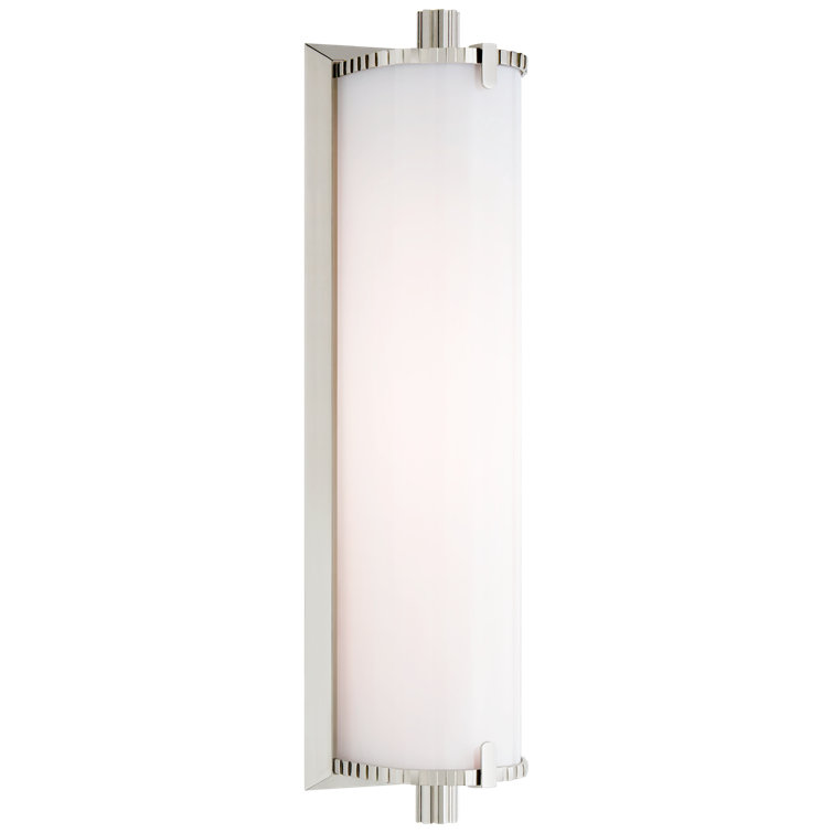 Calliope 14" Polished Nickel LED Outdoor Bath Sconce