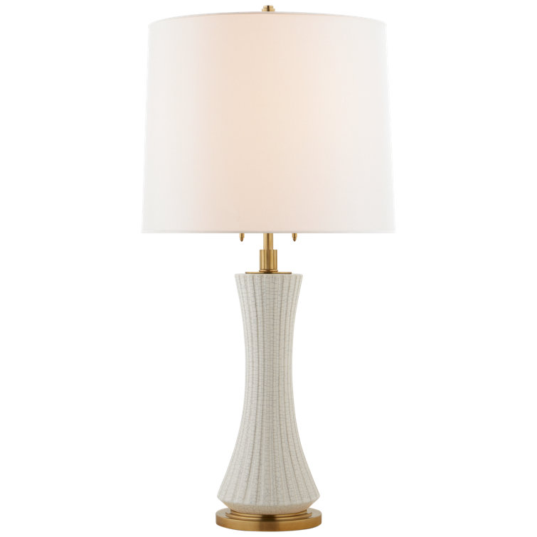 Edison White Crackle Ceramic Outdoor Table Lamp