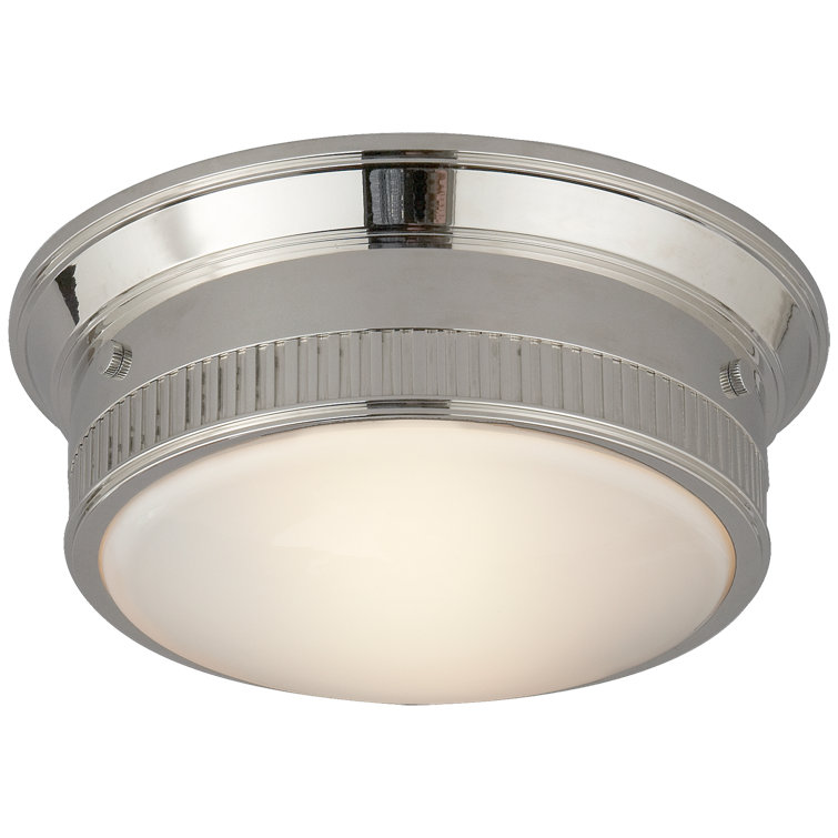 Calliope Marine 11.5" Chrome Flush Mount with White Glass