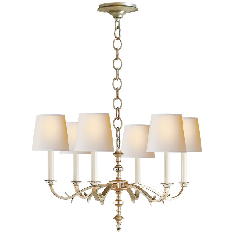 Channing 18.5'' Brass and Crystal Plug-in Candle Chandelier