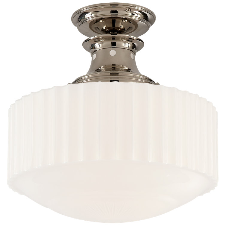 Milton Road Polished Nickel Indoor/Outdoor Globe Pendant Light