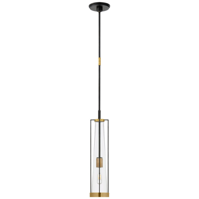 Calix Mini Bronze and Brass Glass Pendant Light
