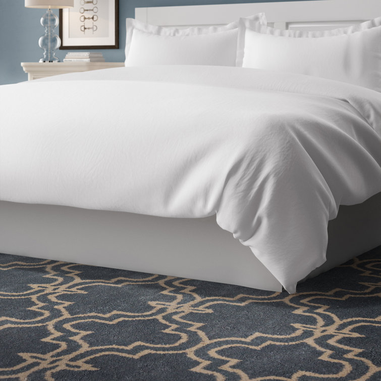 White Linen Full/Queen 3-Piece Duvet Cover Set