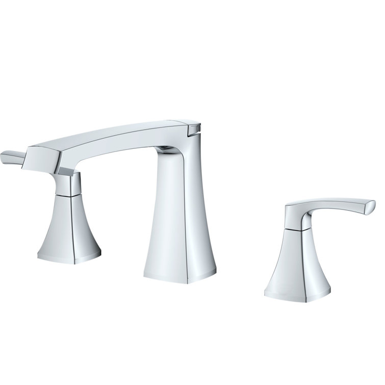 Cardania Polished Chrome 2-Handle Deck-Mount Roman Tub Faucet