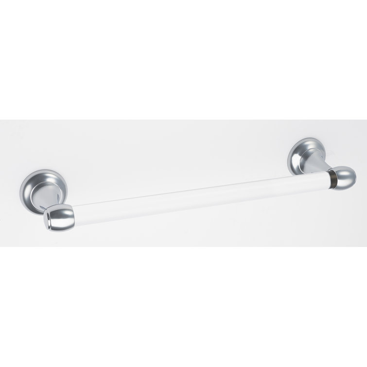 Royale 19.875'' Polished Chrome Acrylic Wall Towel Bar