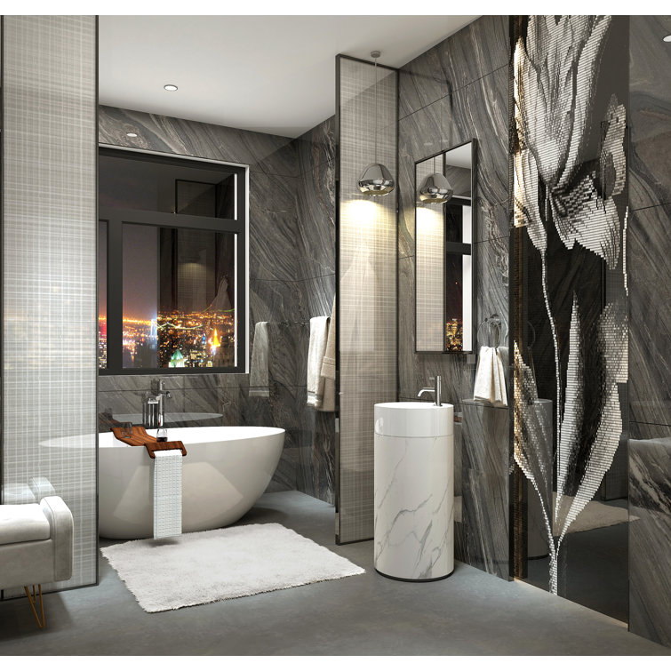 Corvara 59" White Cast Iron Freestanding Soaking Bathtub