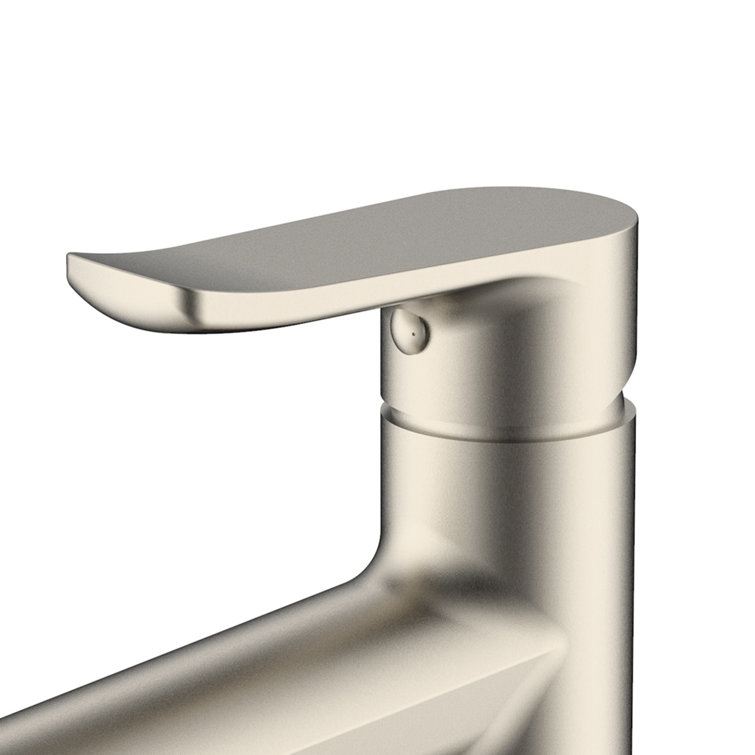 Brushed Nickel Single Handle Bathroom Faucet