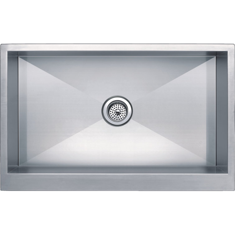 Belleville 33'' Satin Stainless Steel Farmhouse Kitchen Sink
