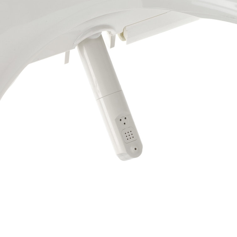 White Heated Electric Bidet Toilet Seat with Remote Control