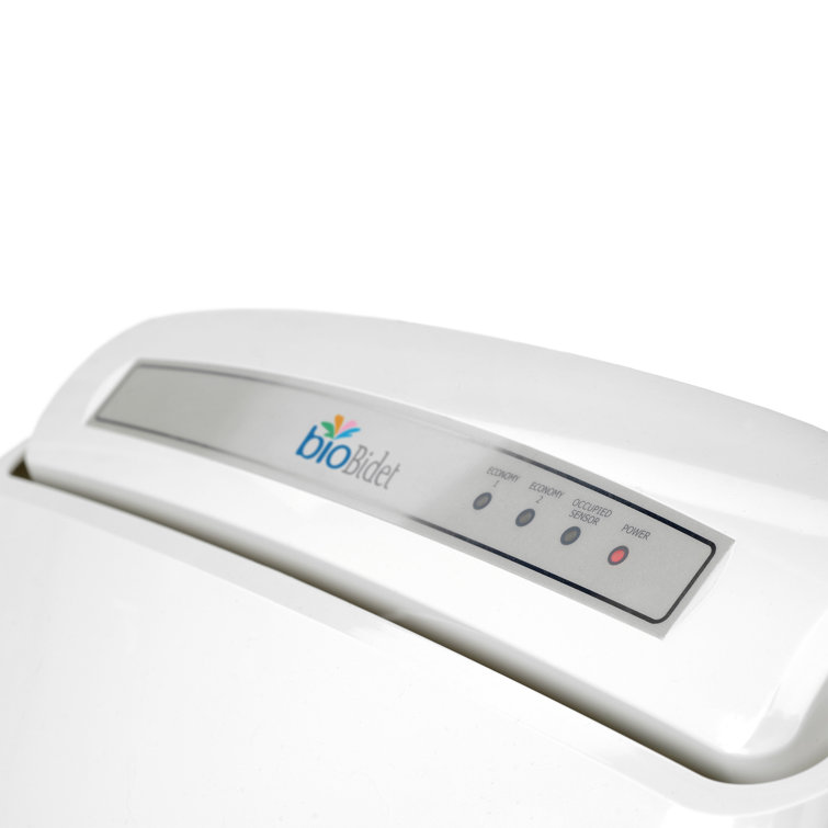 White Heated Electric Bidet Toilet Seat with Remote Control