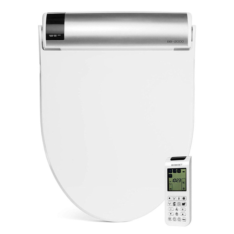 Bio Bidet BB-2000R BB2000 Round Bidet Toilet Seat, Heated Seat with Warm Air Dryer and Temperature Control