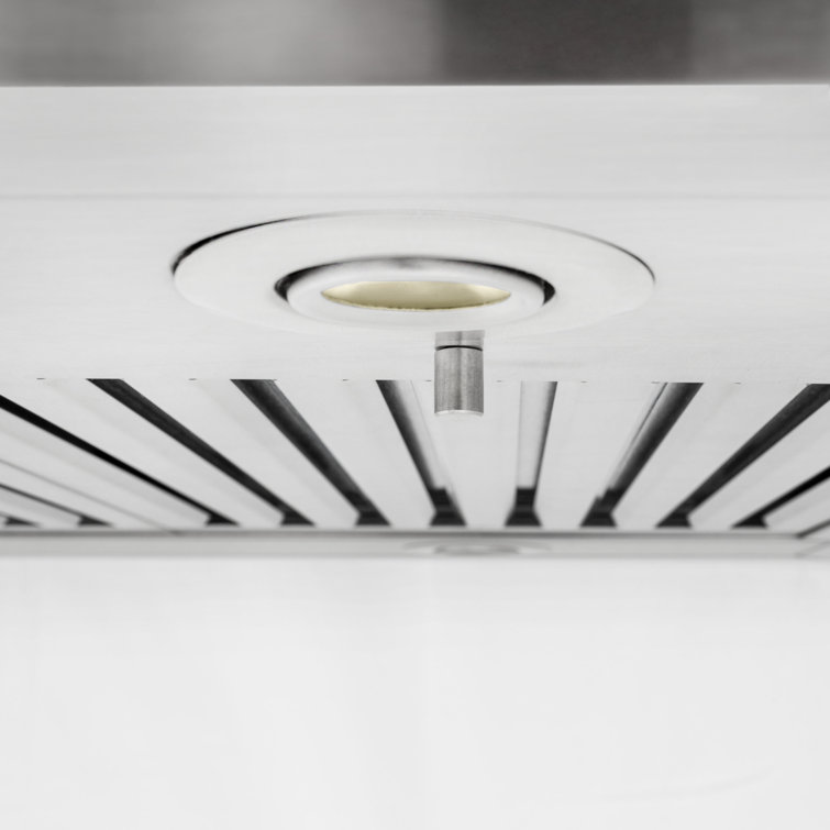 36'' Brushed Stainless Steel Convertible Island Range Hood