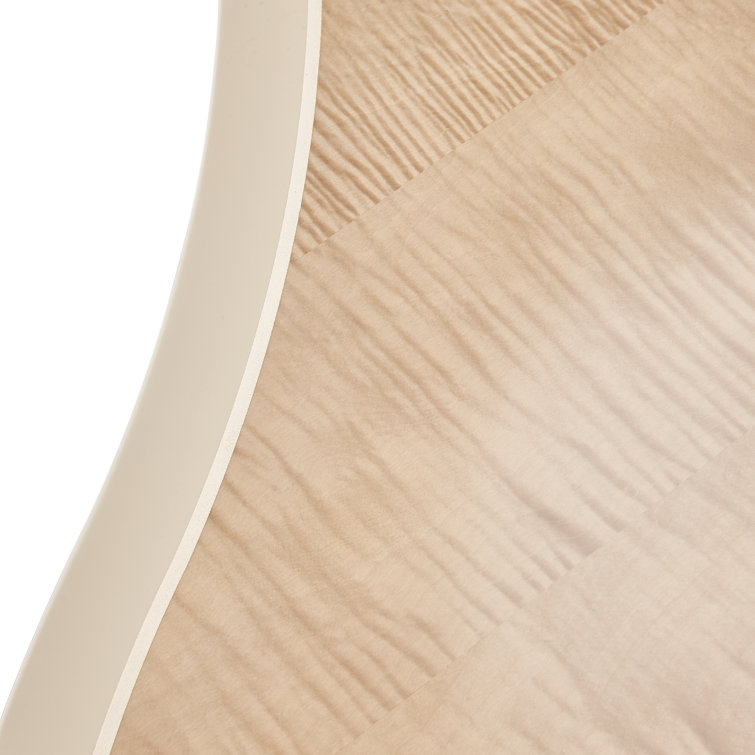Blush Beige Extendable Rectangular Wood Dining Table