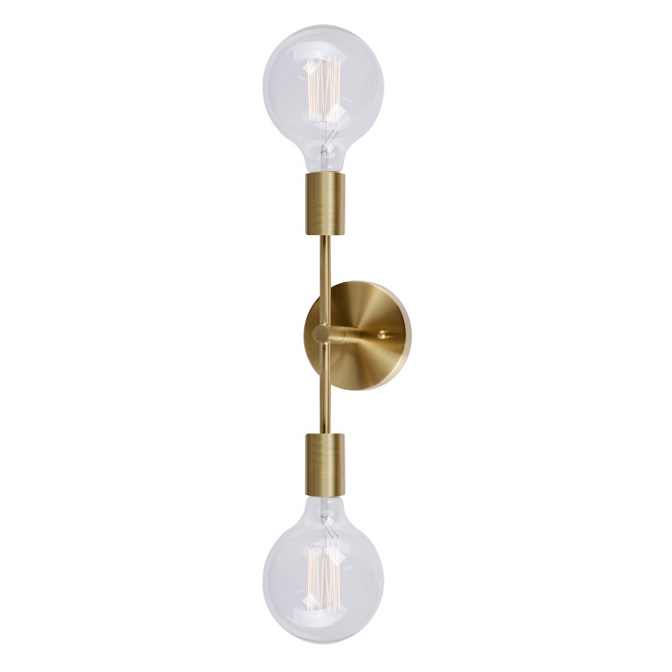 Soft Gold Dimmable Vanity Sconce with Rotating Arms
