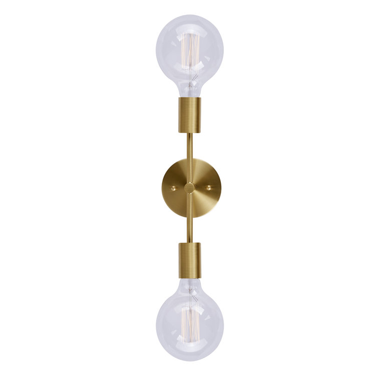 Soft Gold Dimmable Vanity Sconce with Rotating Arms