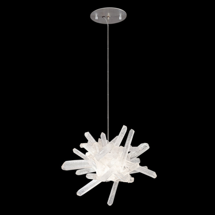 Diamantina Crystal Mini LED Drop Light with Silver Finish