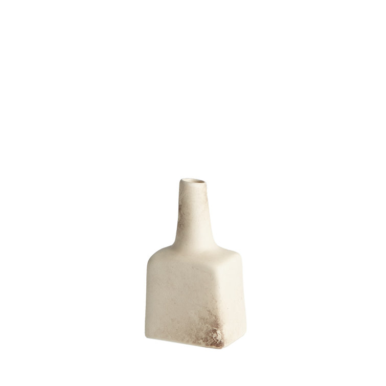 Portuguese Luxe Reactive Ivory Ceramic Table Accent