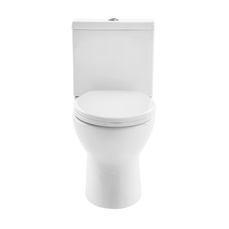 White Elongated Dual-Flush High Efficiency Two-Piece Toilet
