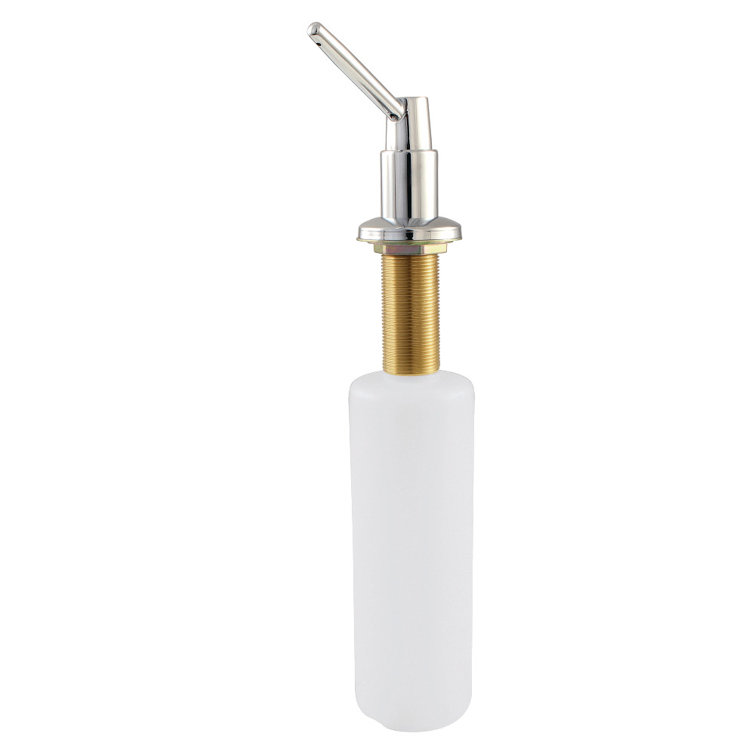 Elinvar Polished Chrome Kitchen Soap Dispenser with ABS Bottle