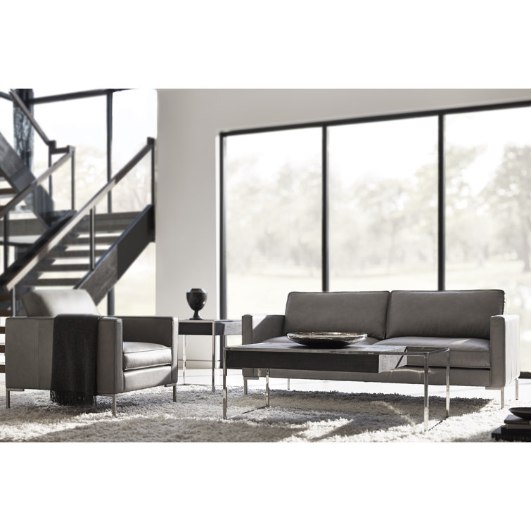 Loft 52'' Black Rectangular Coffee Table with Storage