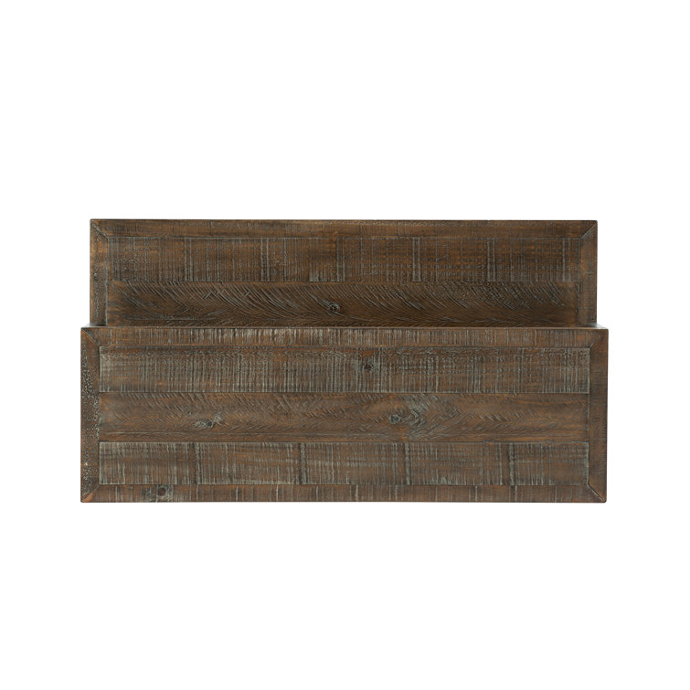 Sable Brown Pine and Metal 2-Drawer Nightstand