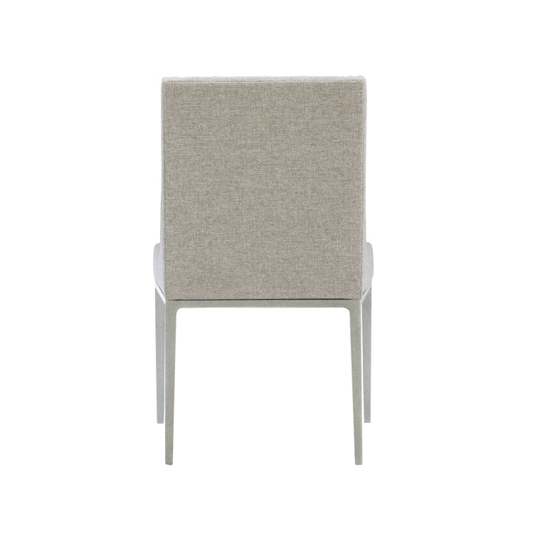 Lowell Transitional Beige Leather Upholstered Arm Chair with Metal Frame