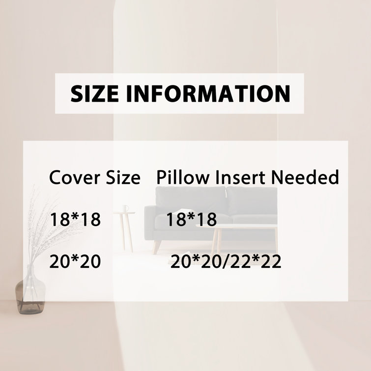 Beige Faux Fur 18" x 18" Pillow Covers, Set of 2