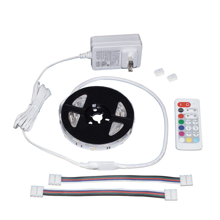 16 ft Multicolor LED Strip Light Kit with Remote