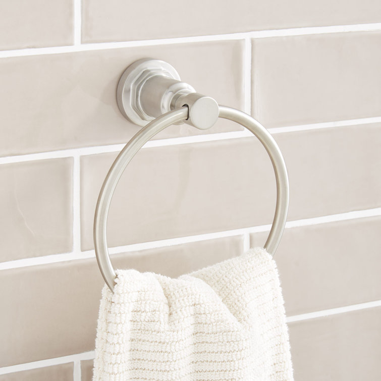 Greyfield Brushed Nickel Wall Mounted Towel Ring