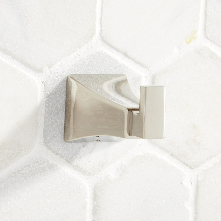 Polished Nickel Modern Metal Robe Hook