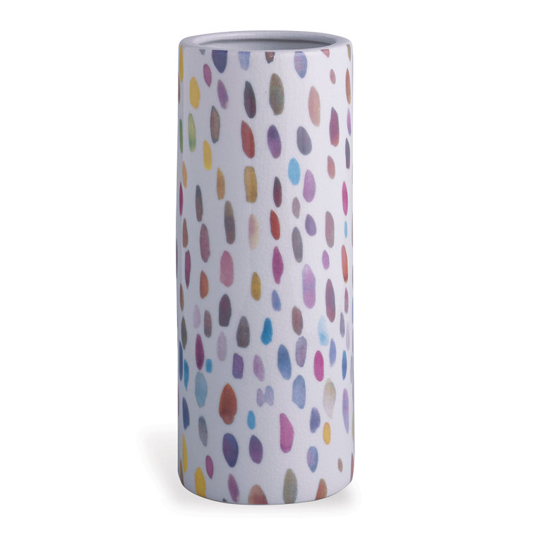 Handcrafted Porcelain Cylinder Decorative Table Vase