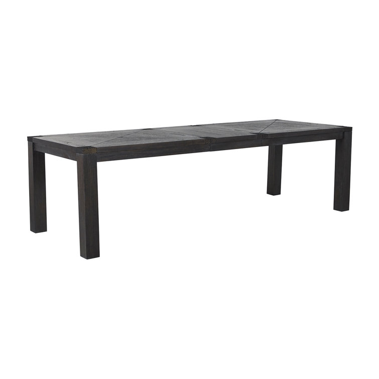 Beckett Dark Gray Cerused Extendable Rectangular Dining Table