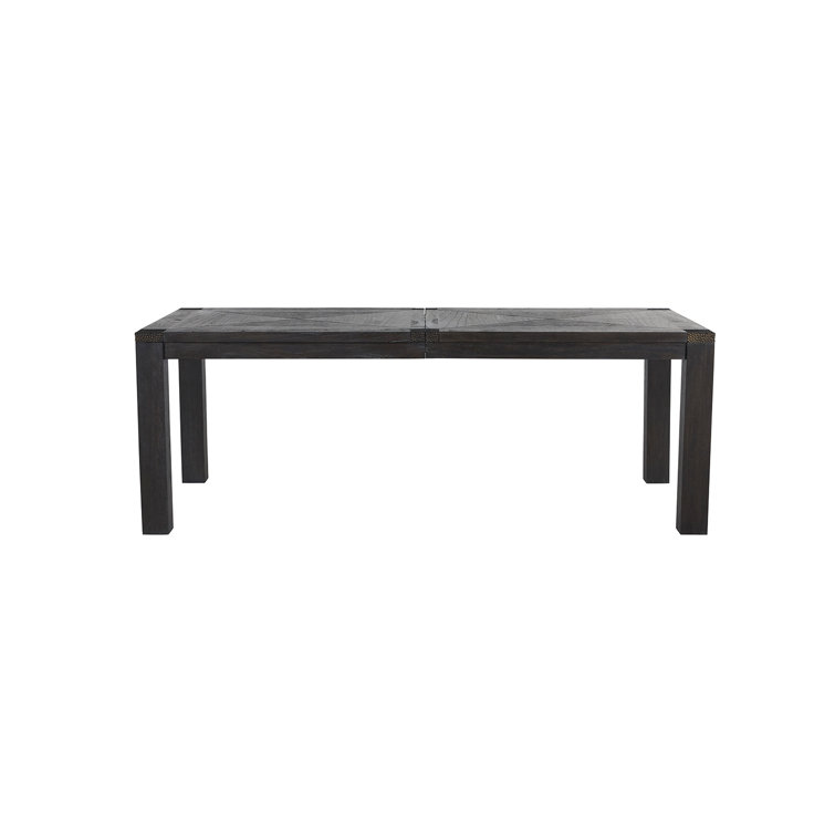 Beckett Dark Gray Cerused Extendable Rectangular Dining Table