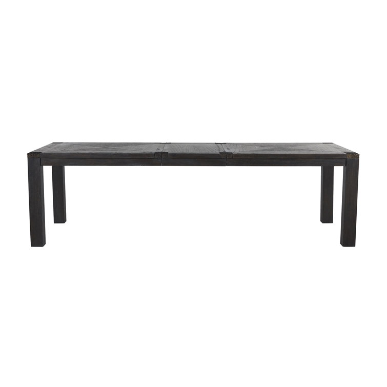 Beckett Dark Gray Cerused Extendable Rectangular Dining Table