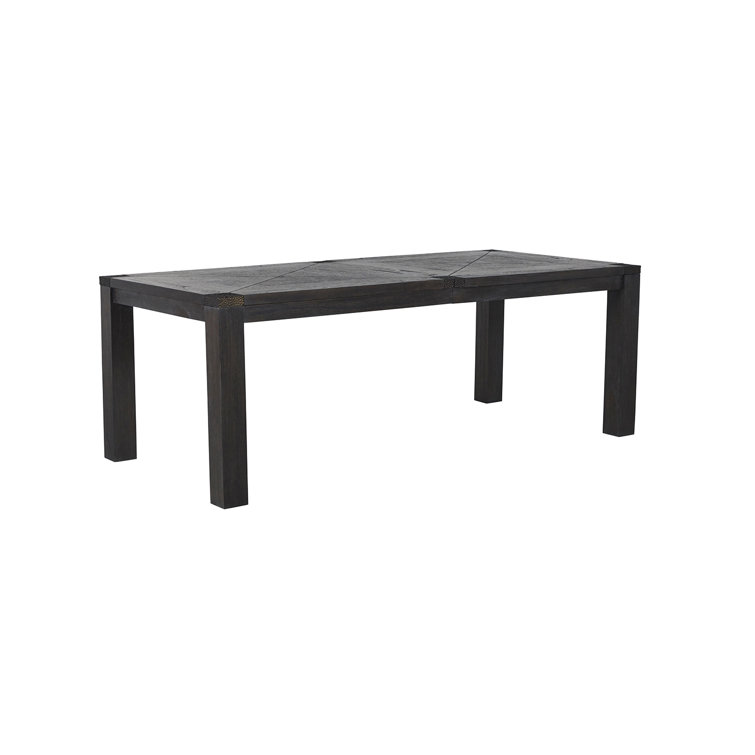 Beckett Dark Gray Cerused Extendable Rectangular Dining Table
