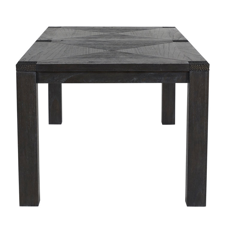 Beckett Dark Gray Cerused Extendable Rectangular Dining Table