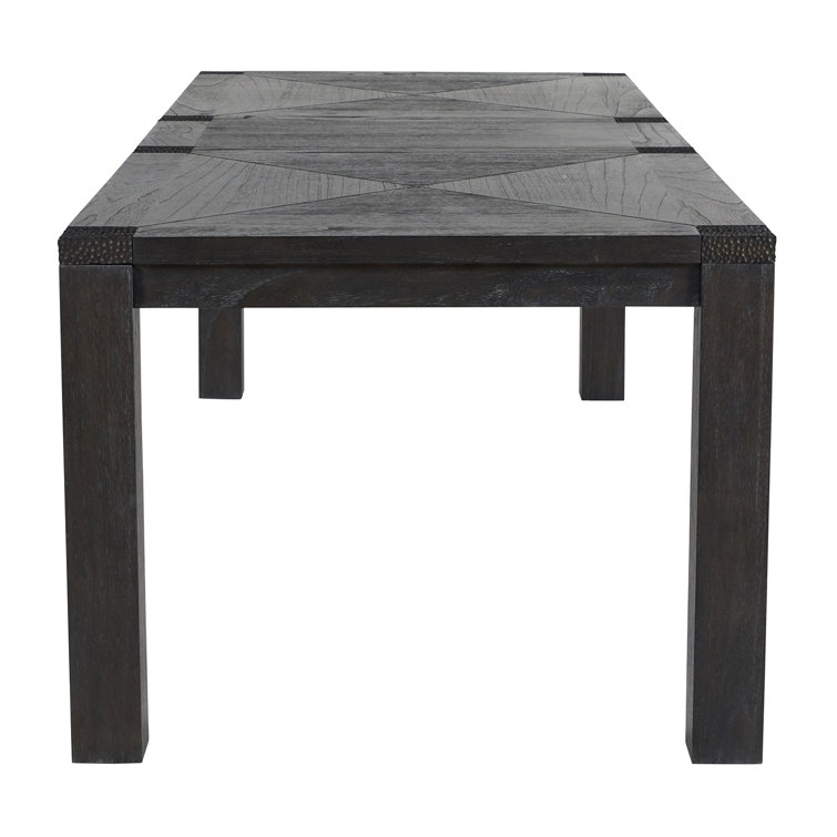 Beckett Dark Gray Cerused Extendable Rectangular Dining Table