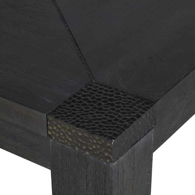 Beckett Dark Gray Cerused Extendable Rectangular Dining Table