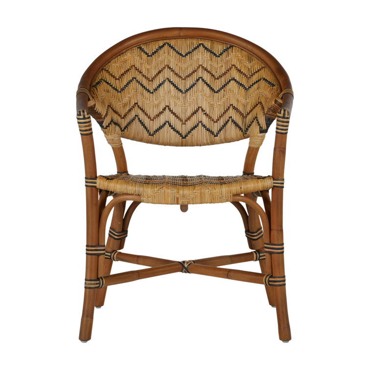 Emmett Brown Rattan and Cane Arm Chair
