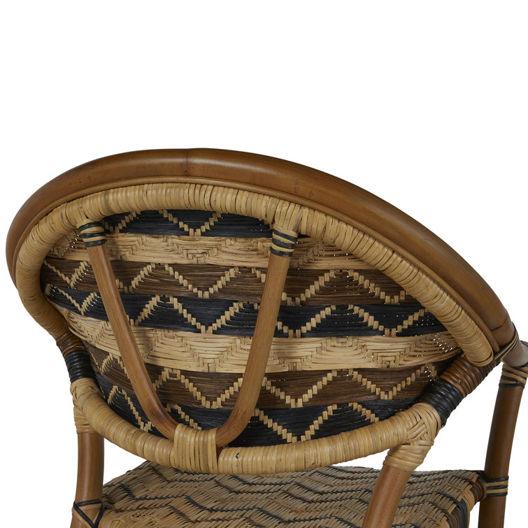 Emmett Brown Rattan and Cane Arm Chair