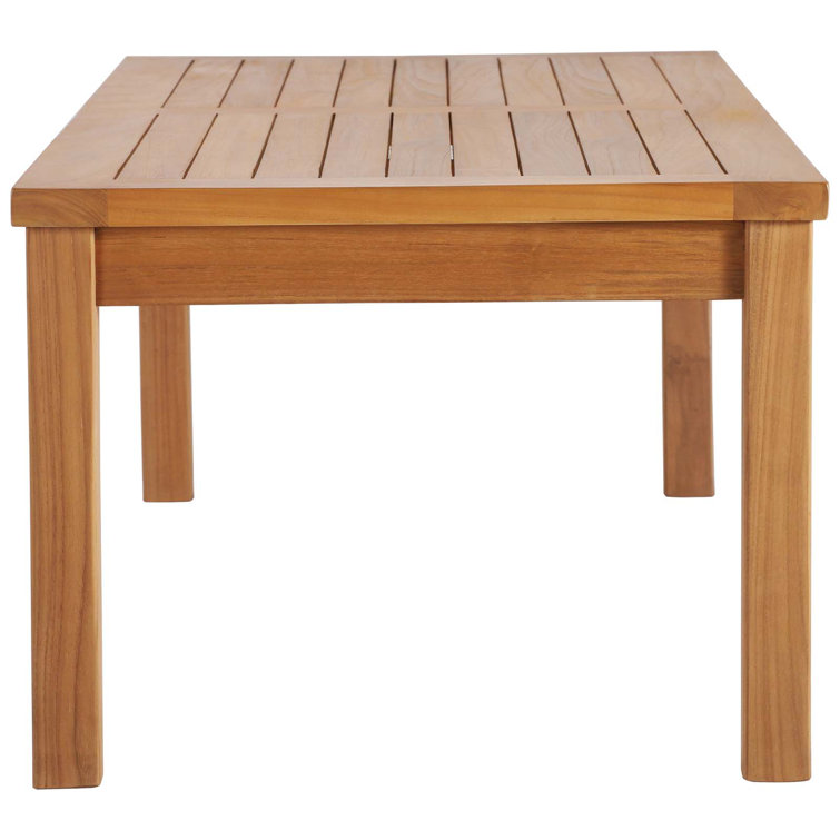 Upland Outdoor Patio Teak Wood Coffee Table