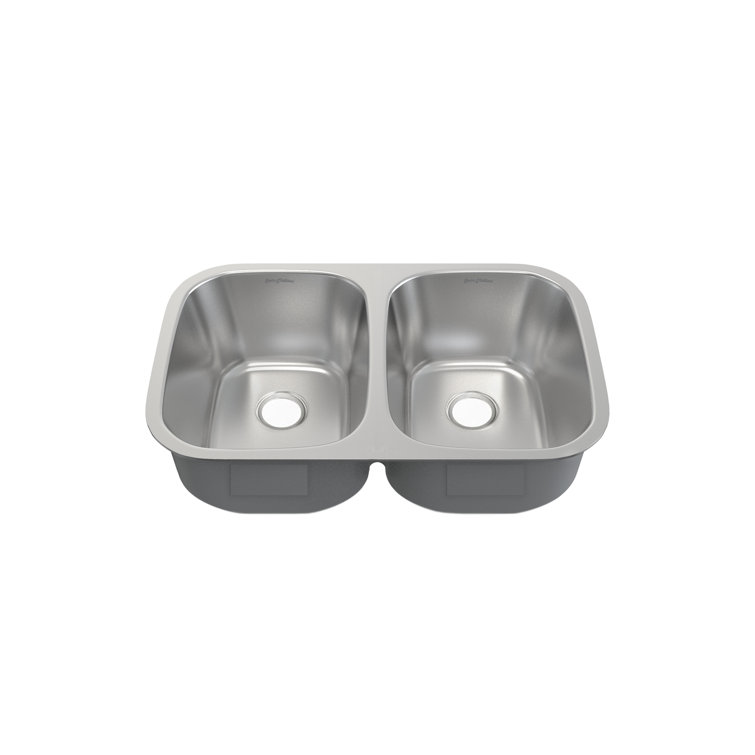 Toulouse 29 x 18 Stainless Steel Dual Basin Undermount Kitchen Sink