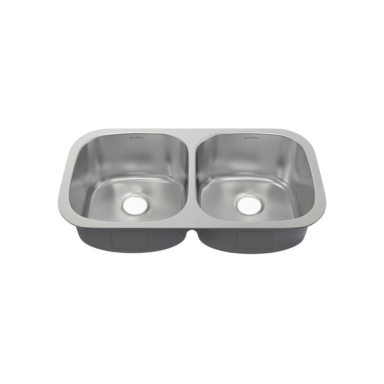 Toulouse 32 x 18 Stainless Steel Dual Basin Undermount Kitchen Sink