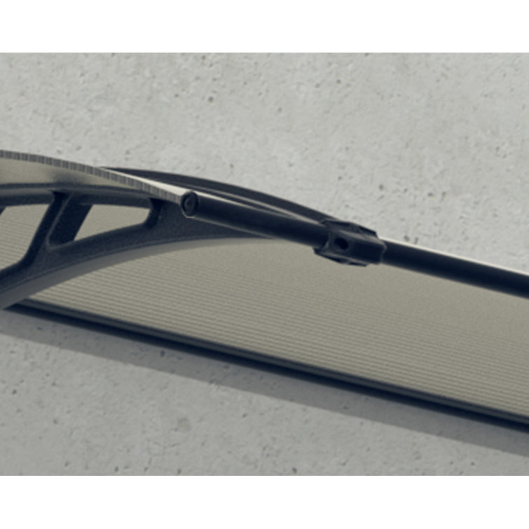 Neo Gray and Clear Polycarbonate Door and Window Awning