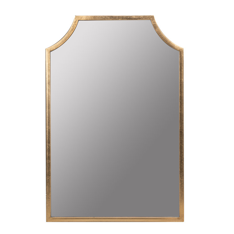 Simone Rectangular Gold Leaf Wall Mirror