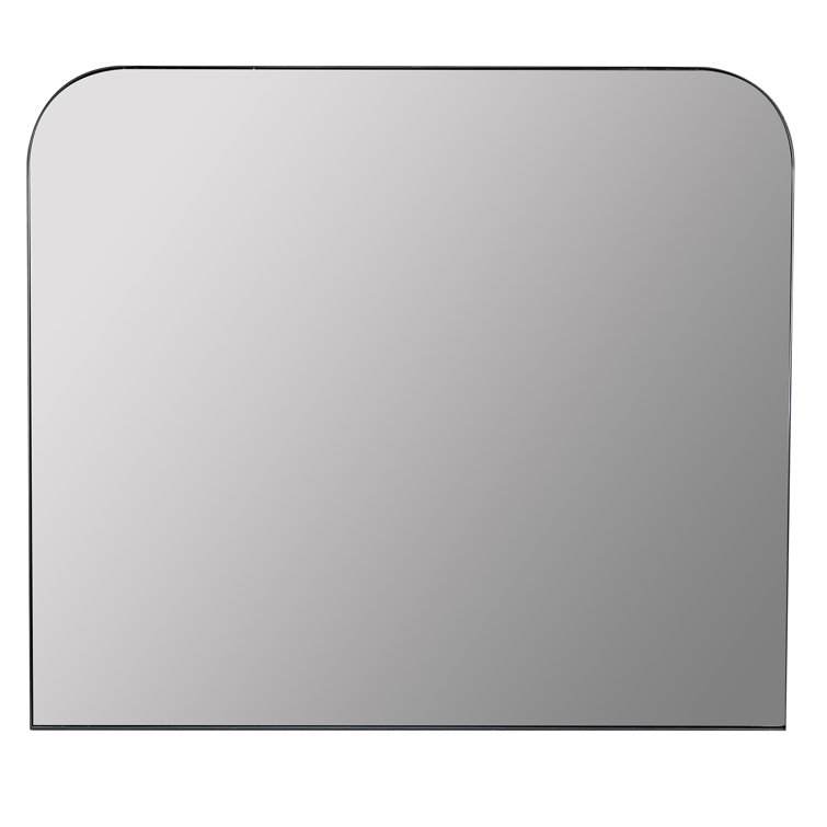 Elegant Matte Black Rectangular Vanity Wall Mirror