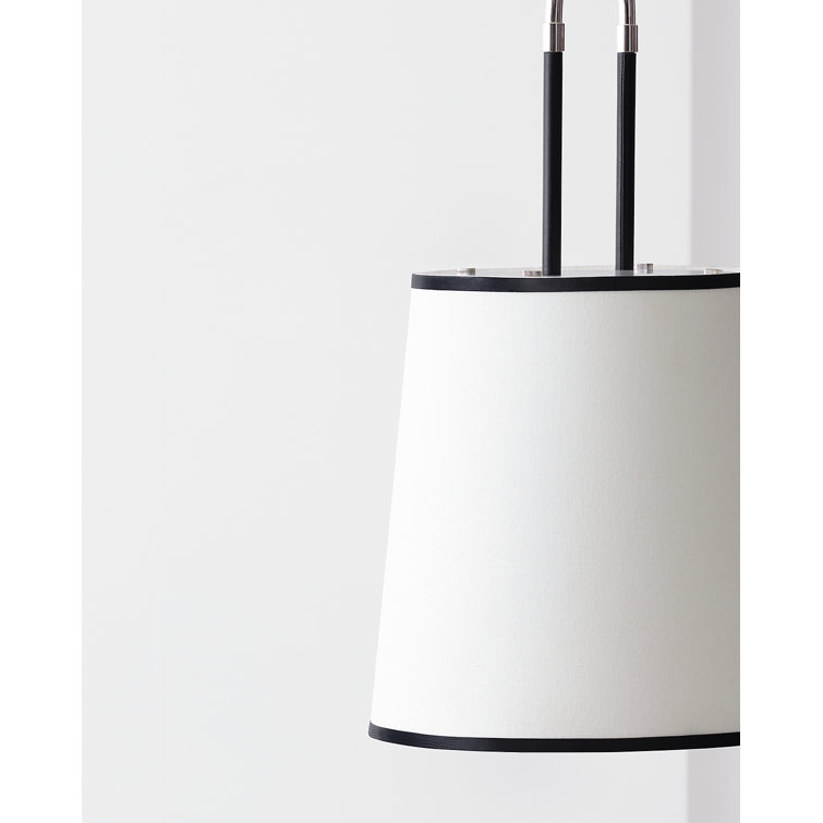 Katie Time Worn Brass Medium Drum Pendant Light with Saddle Leather
