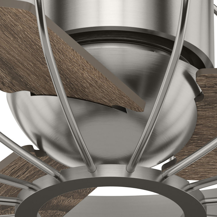 Roswell Industrial 16" Brushed Nickel Ceiling Fan with Reversible Blades
