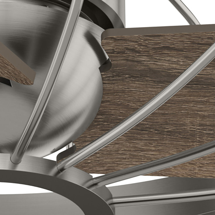 Roswell Industrial 16" Brushed Nickel Ceiling Fan with Reversible Blades